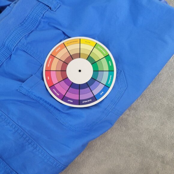 Style Co Womens Pants 20W Plus Capri Cargo Blue Zip Fly Tied Hems BLU192E - Picture 9 of 9